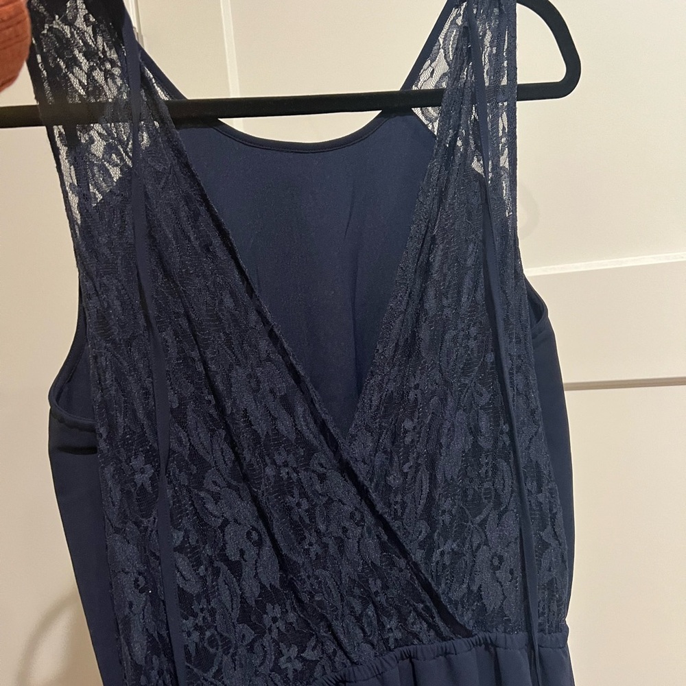 Flowy Maxi dress with lace back.